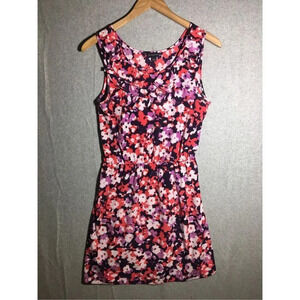 Womens Banana Republic Dress Vintage Watercolor Floral Abstract Work Career